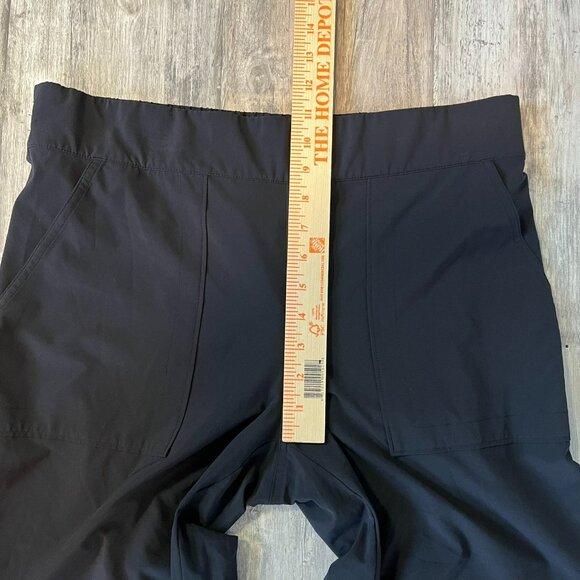 Athleta Chelsea Wide Leg Black Pants, Size 12, Featherweight Stretch - Picture 10 of 12